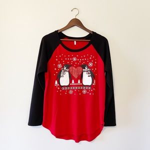 Penguin Ragland Winter Shirt Red